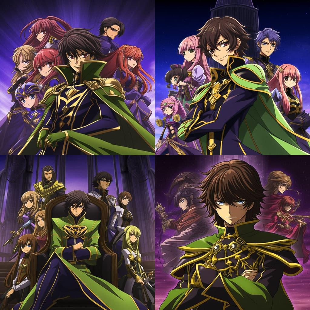 Code Geass style, Midjourney V5.1, render 1 of 4