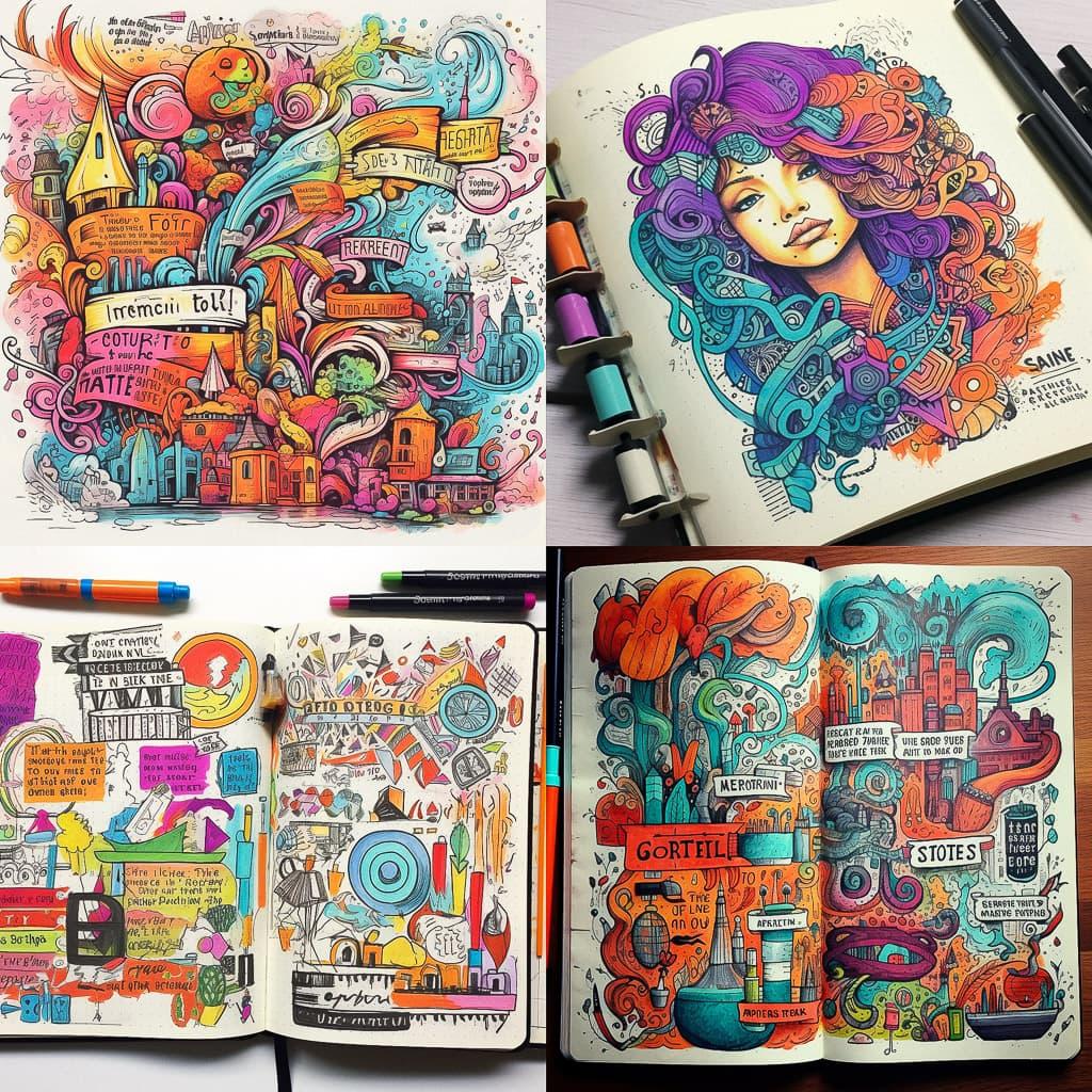 Color sketchnote style style, Midjourney V5.1, render 1 of 4