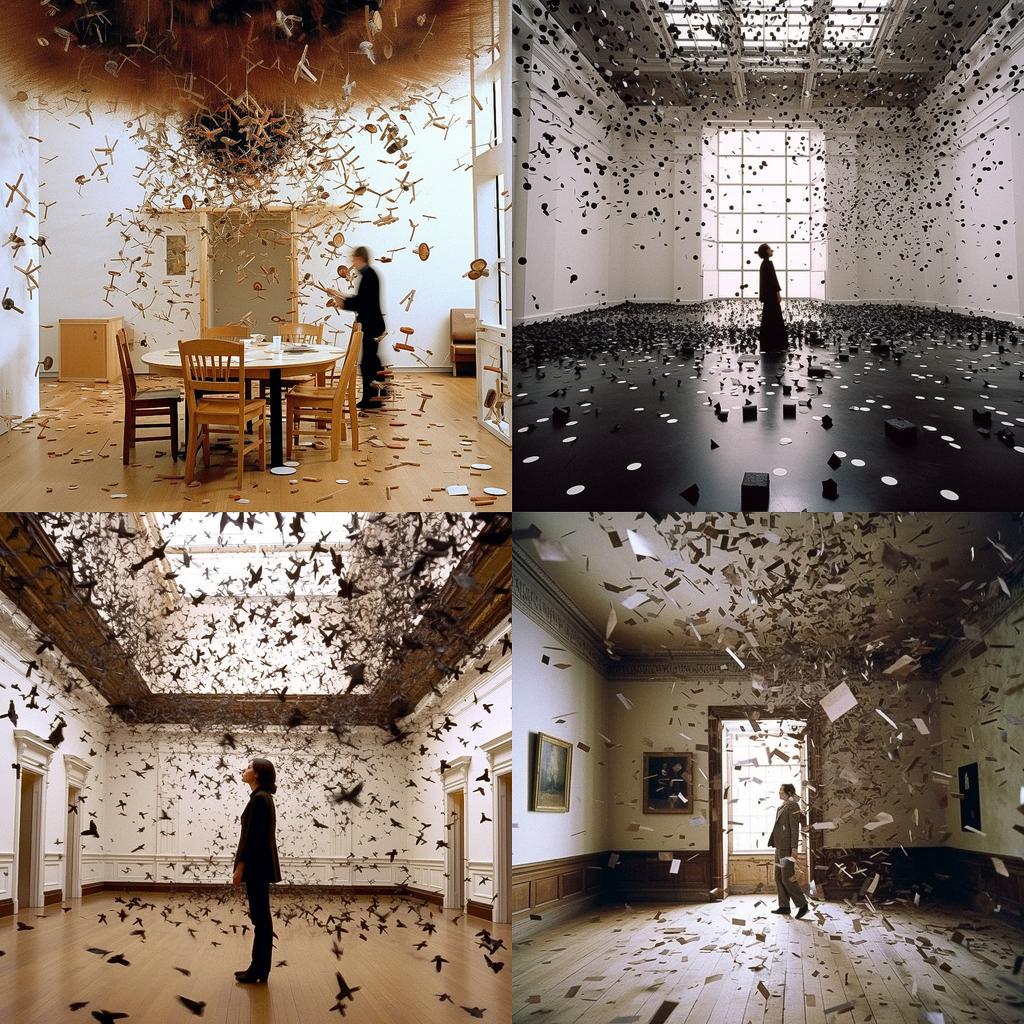 Cornelia Parker style, Midjourney V5.1, render 1 of 4