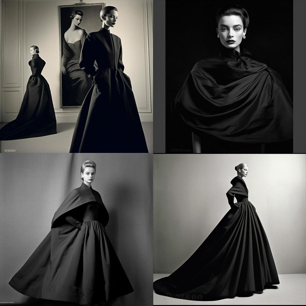 Cristobal Balenciaga style, Midjourney V5.1, render 1 of 4