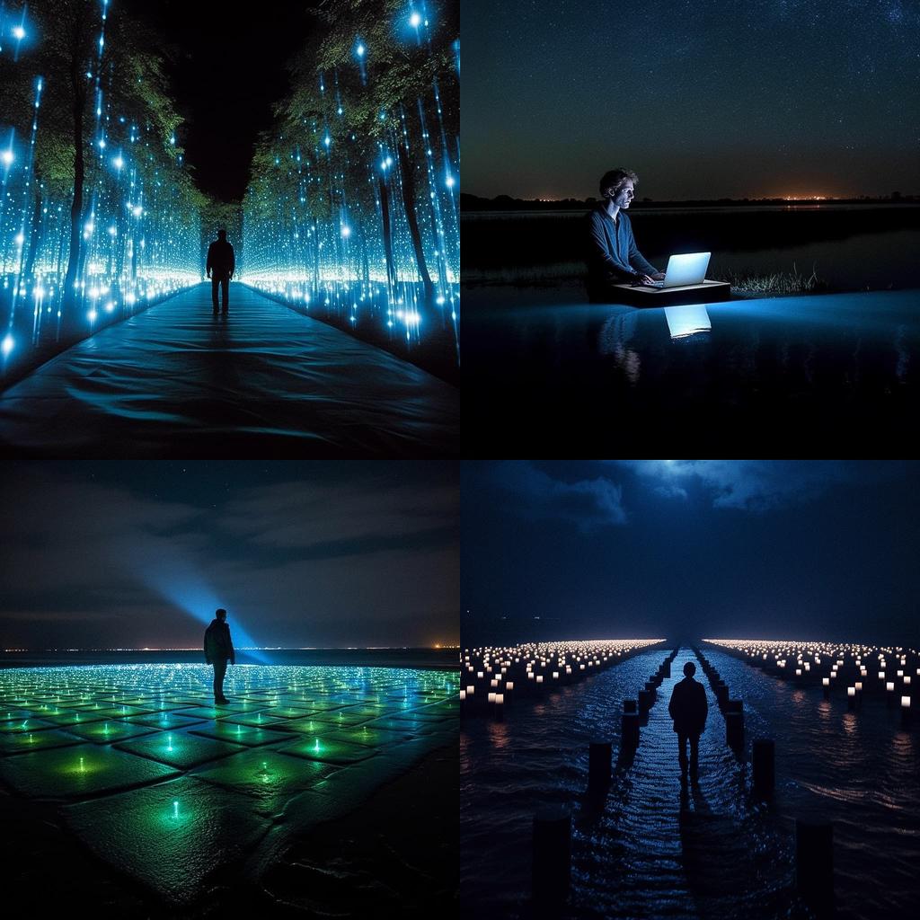 Daan Roosegaarde style, Midjourney V5.1, render 1 of 4