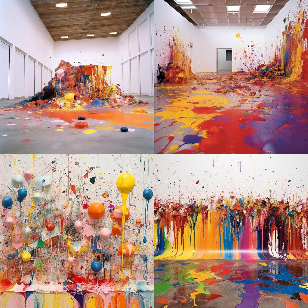 Dan Colen style, Midjourney V5.1, render 1 of 4