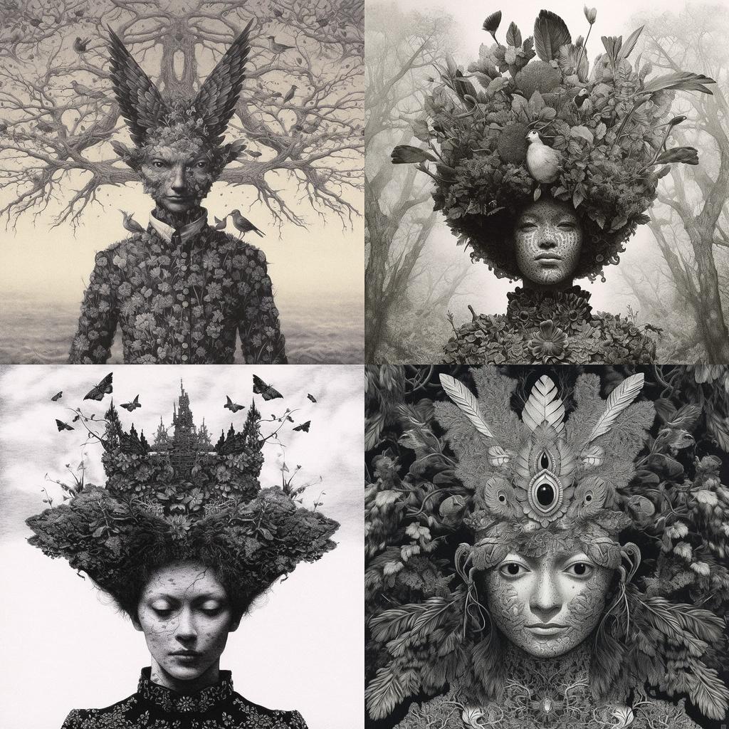 Dan Hillier style, Midjourney V5.1, render 1 of 4