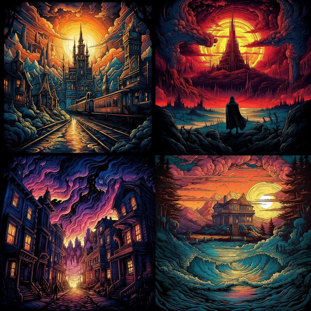 Dan Mumford style, Midjourney V5.1, render 1 of 4