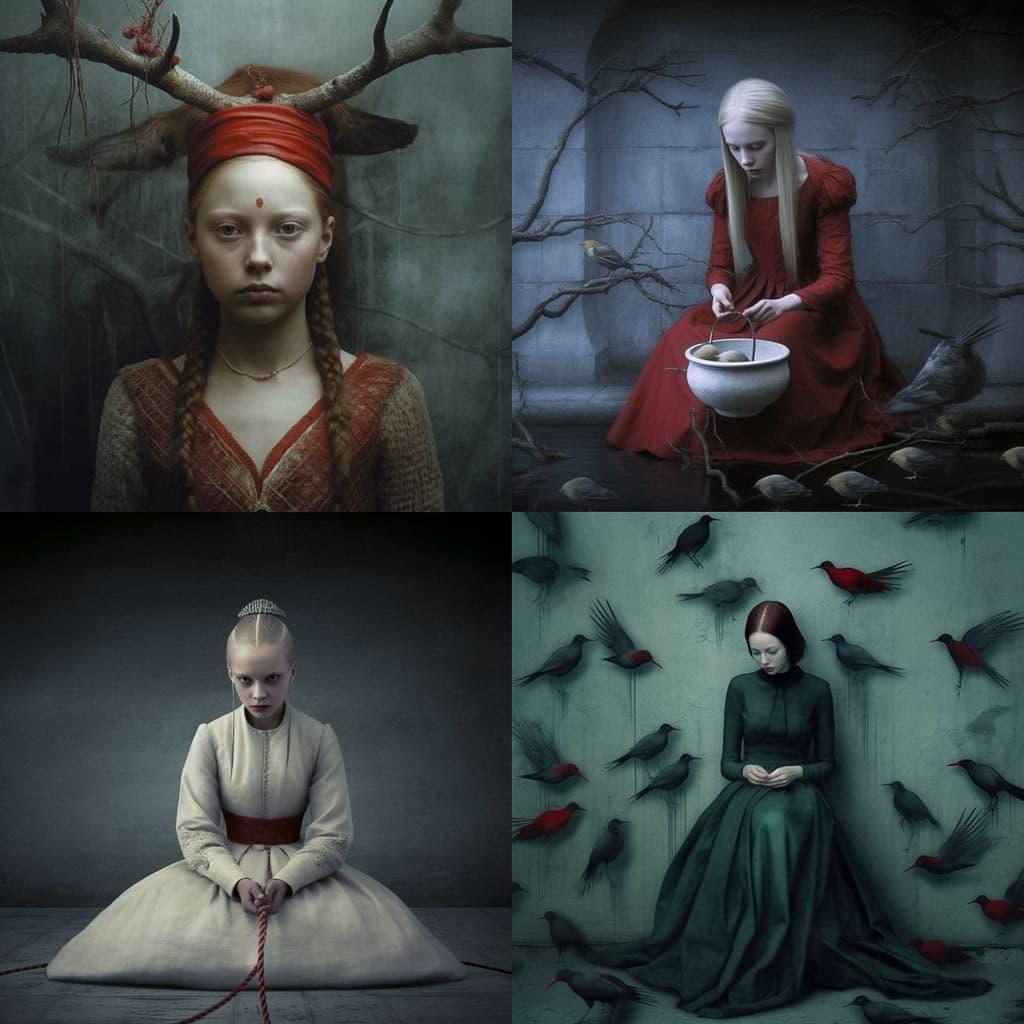 Daria Endresen style, Midjourney V5.1, render 1 of 4