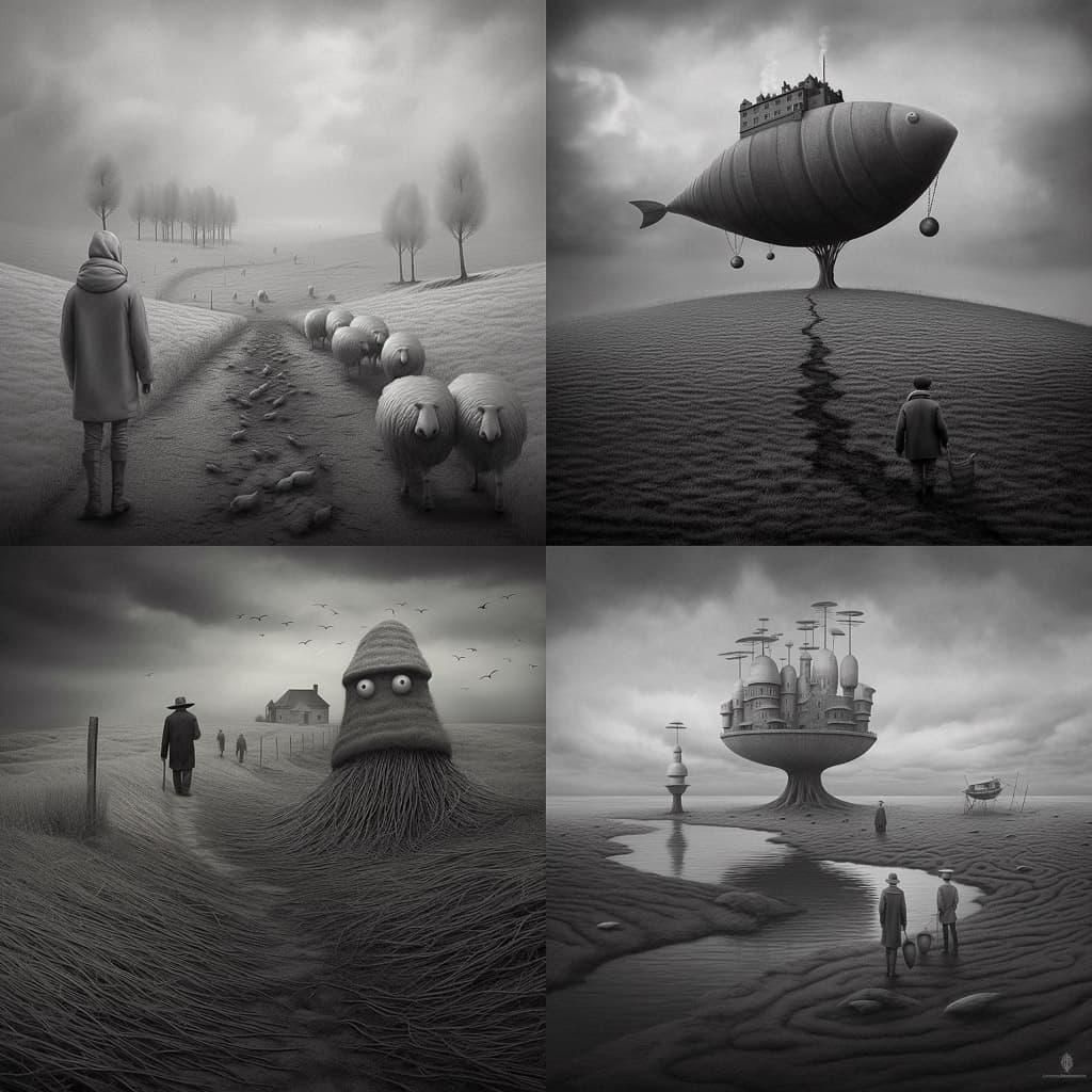 Dariusz Klimczak style, Midjourney V5.1, render 1 of 4