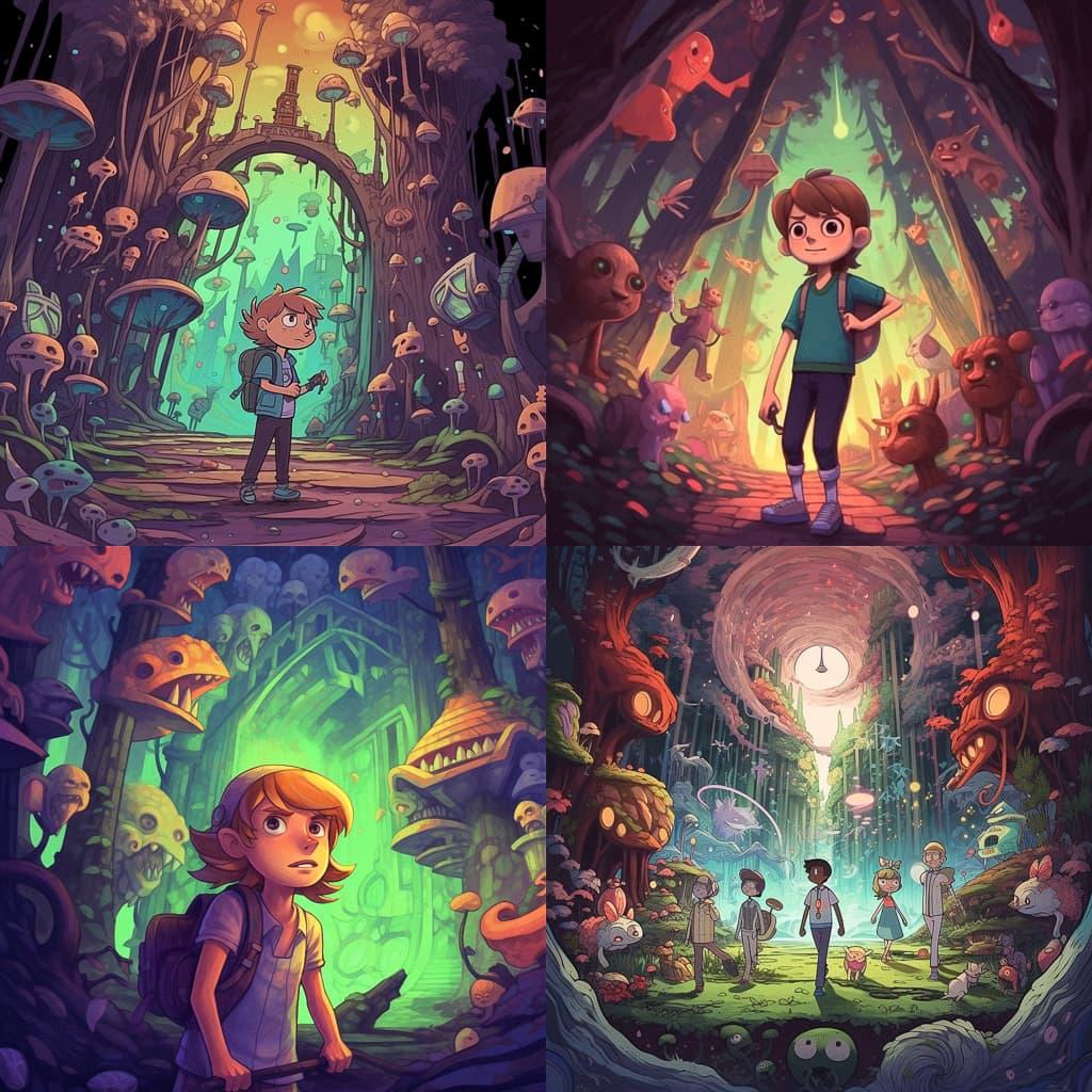 Daron Nefcy style, Midjourney V5.1, render 1 of 4