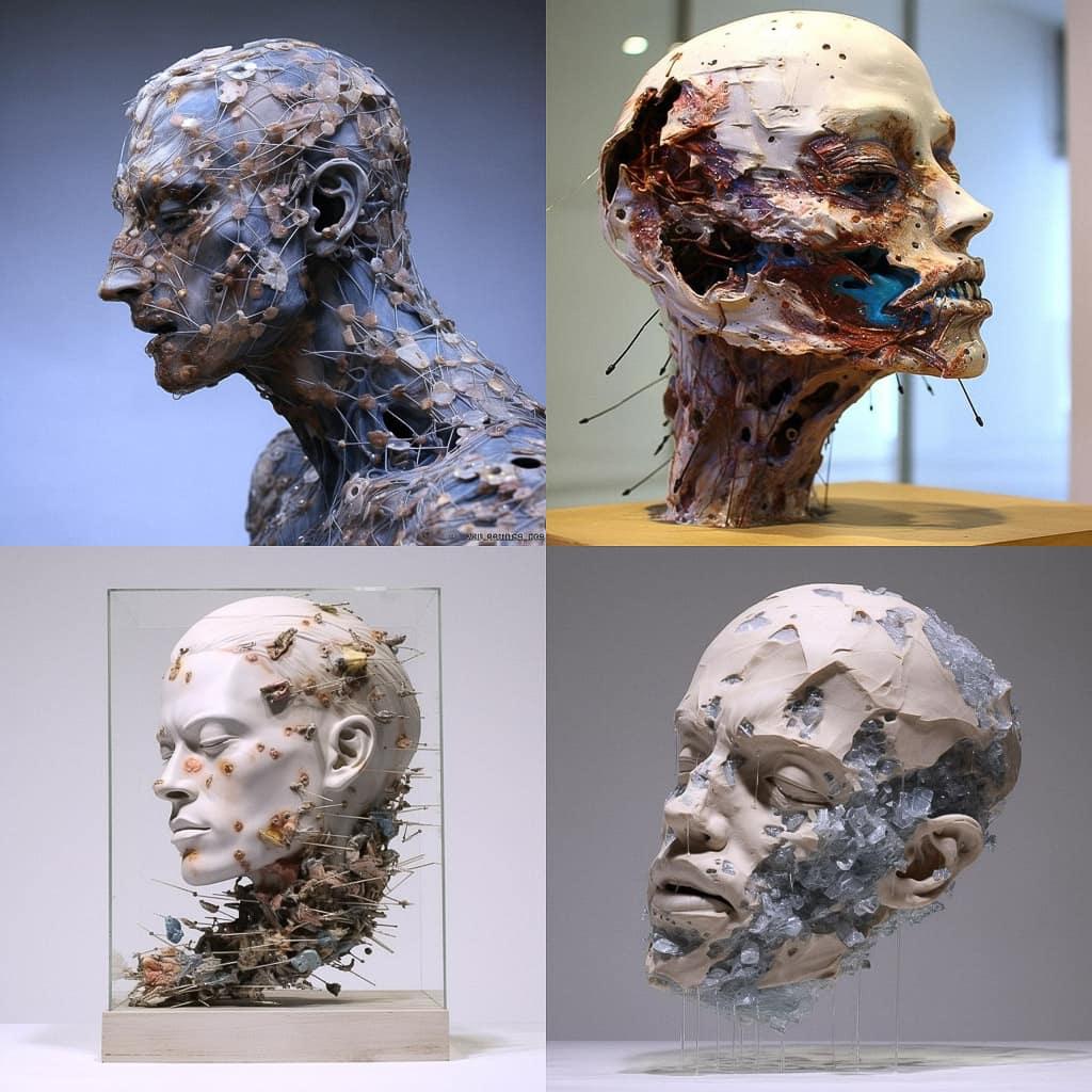 David Altmejd style, Midjourney V5.1, render 1 of 4