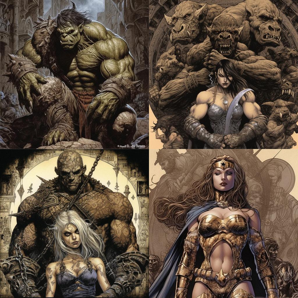 David Finch style, Midjourney V5.1, render 1 of 4