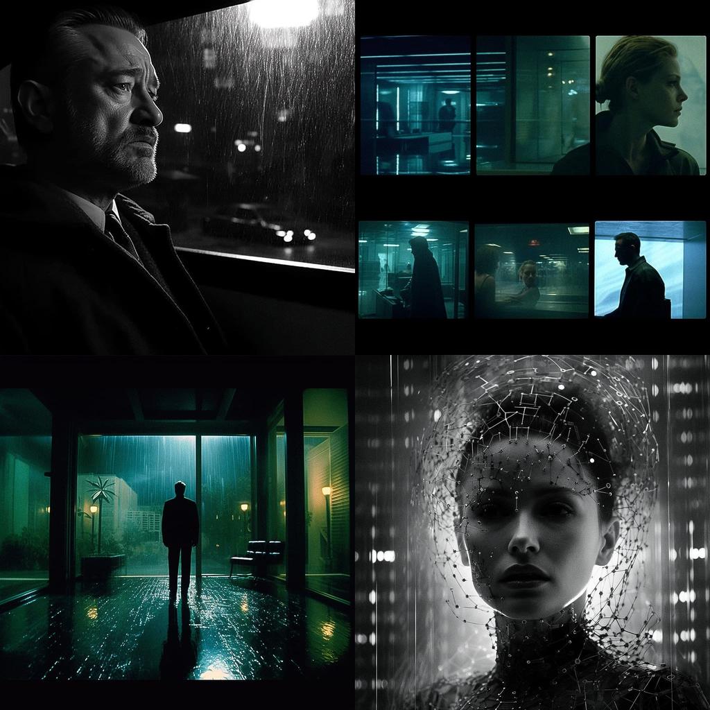 David Fincher style, Midjourney V5.1, render 1 of 4
