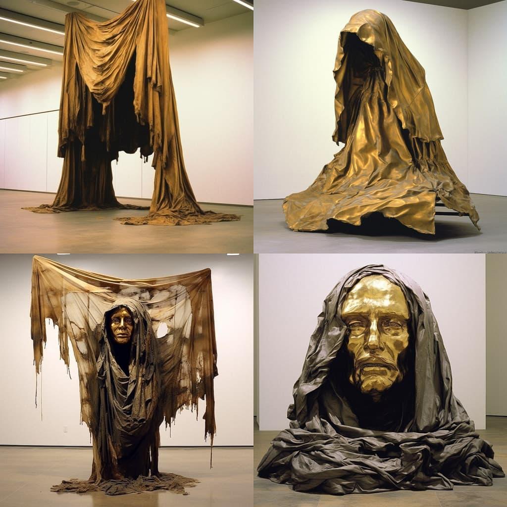 David Hammons style, Midjourney V5.1, render 1 of 4