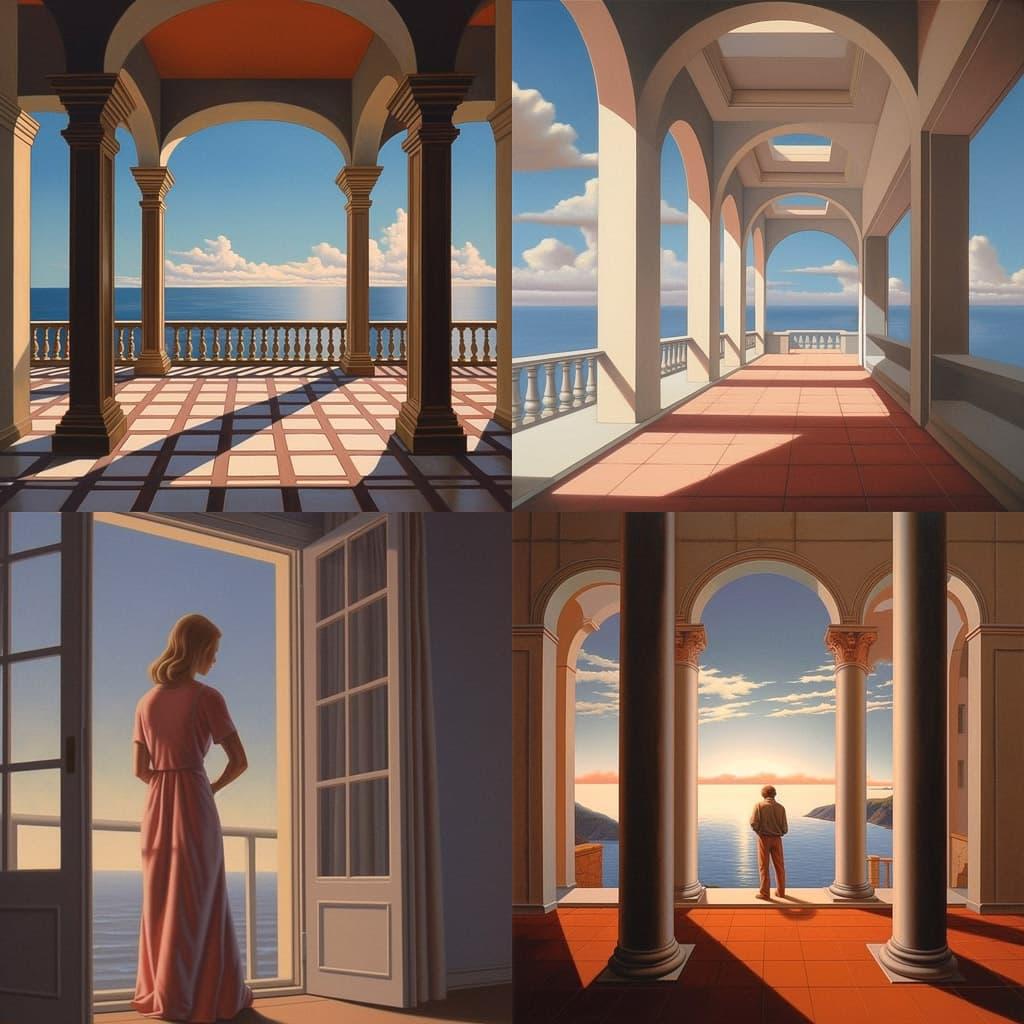 David Ligare style, Midjourney V5.1, render 1 of 4
