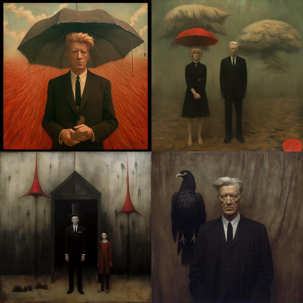 David Lynch style, Midjourney V5.1, render 1 of 4