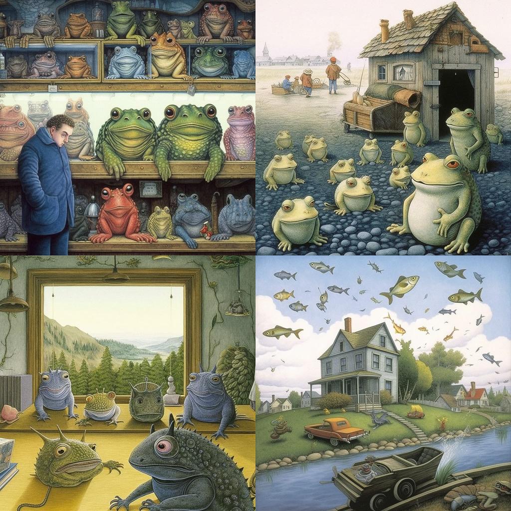 David Wiesner style, Midjourney V5.1, render 1 of 4
