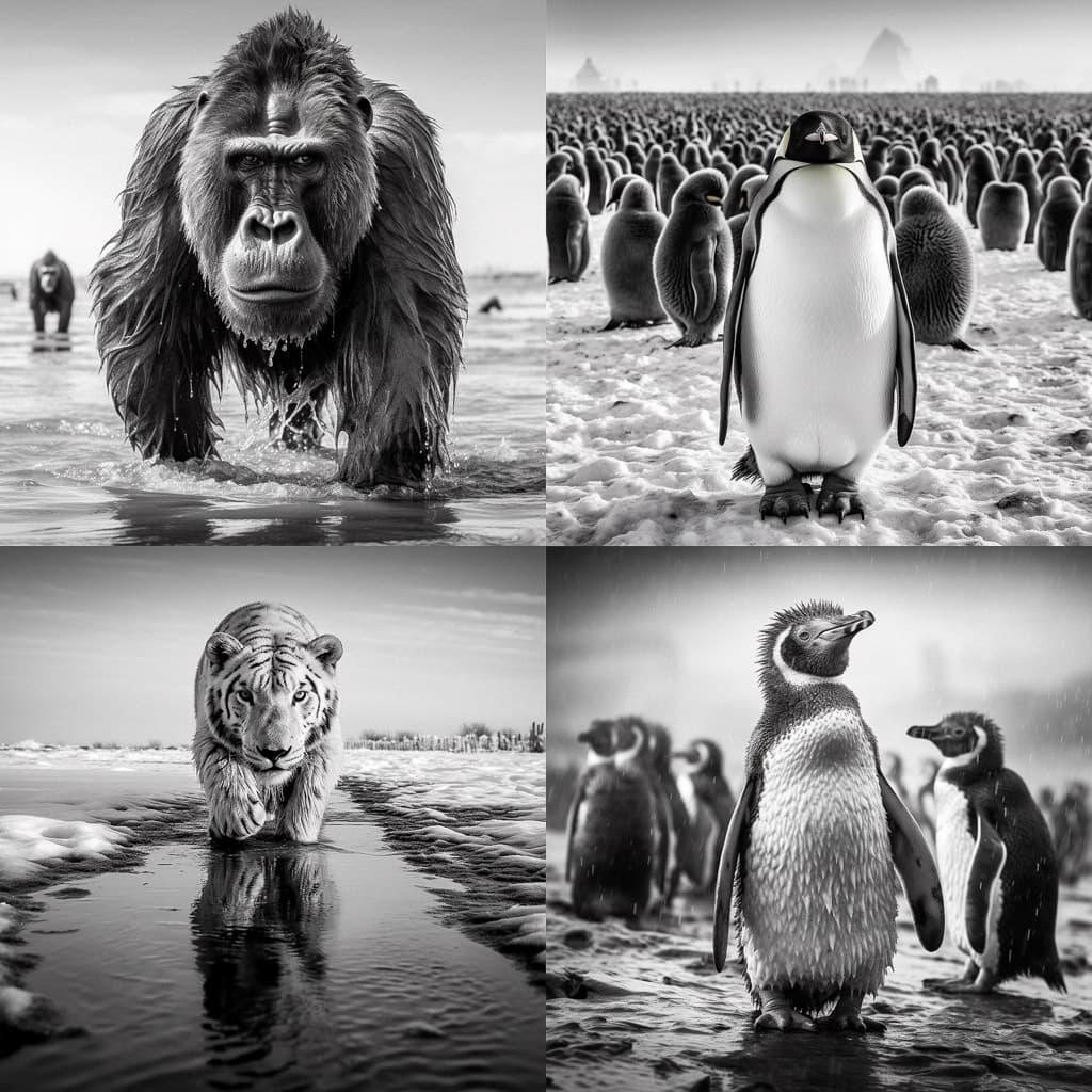David Yarrow style, Midjourney V5.1, render 1 of 4