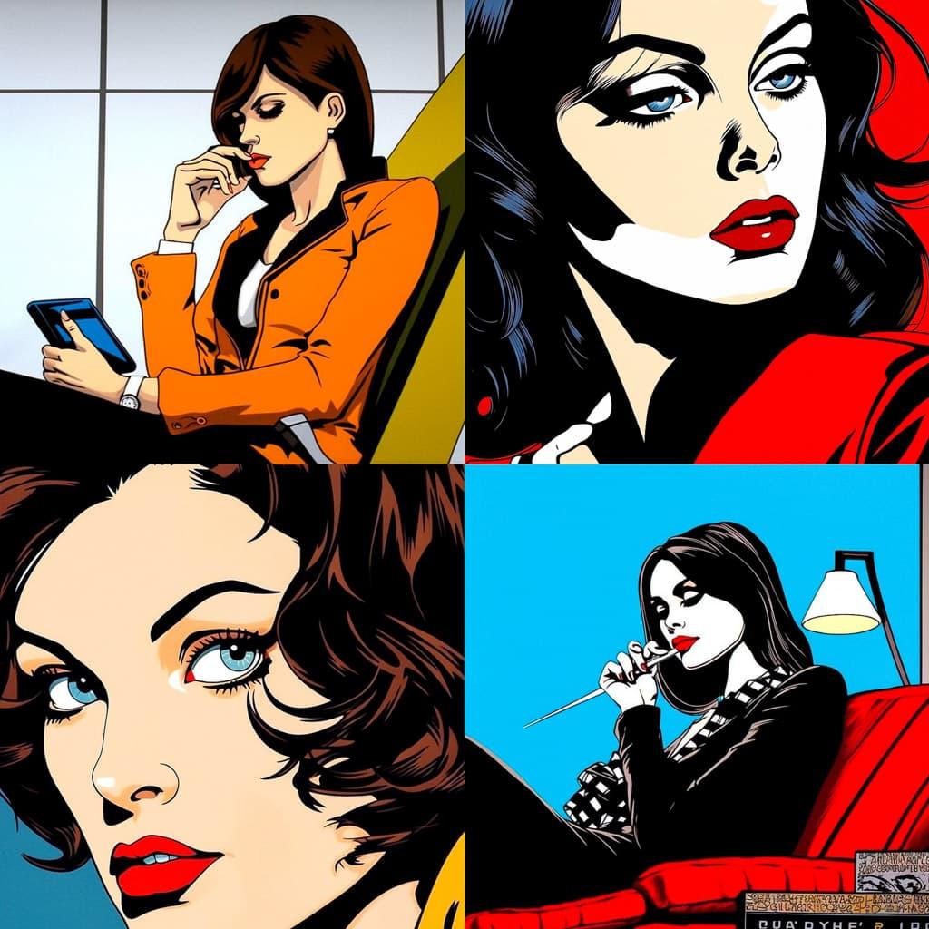 Deborah Azzopardi style, Midjourney V5.1, render 1 of 4
