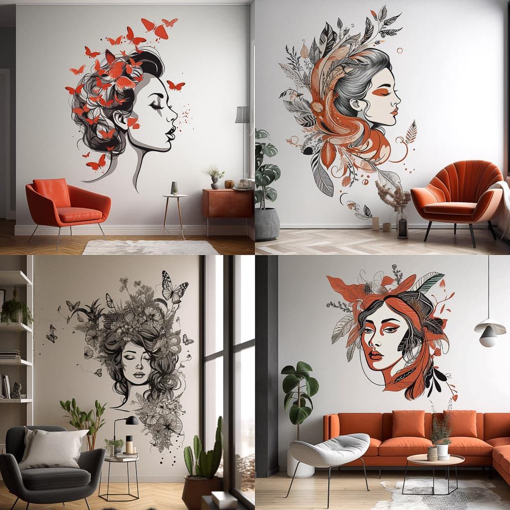 Decals style, Midjourney V5.1, render 1 of 4