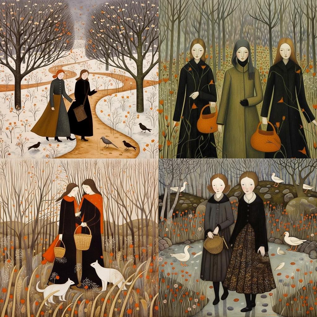 Dee Nickerson style, Midjourney V5.1, render 1 of 4