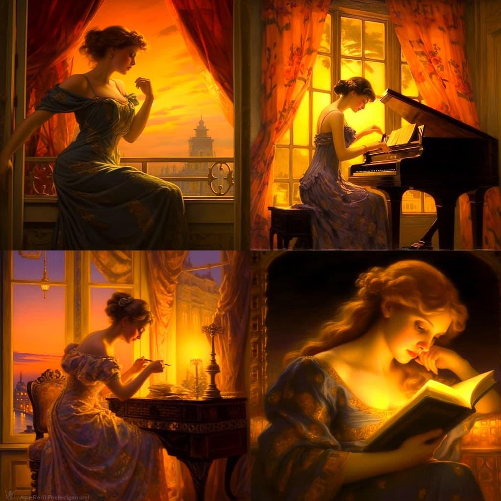 Delphin Enjolras style, Midjourney V5.1, render 1 of 4