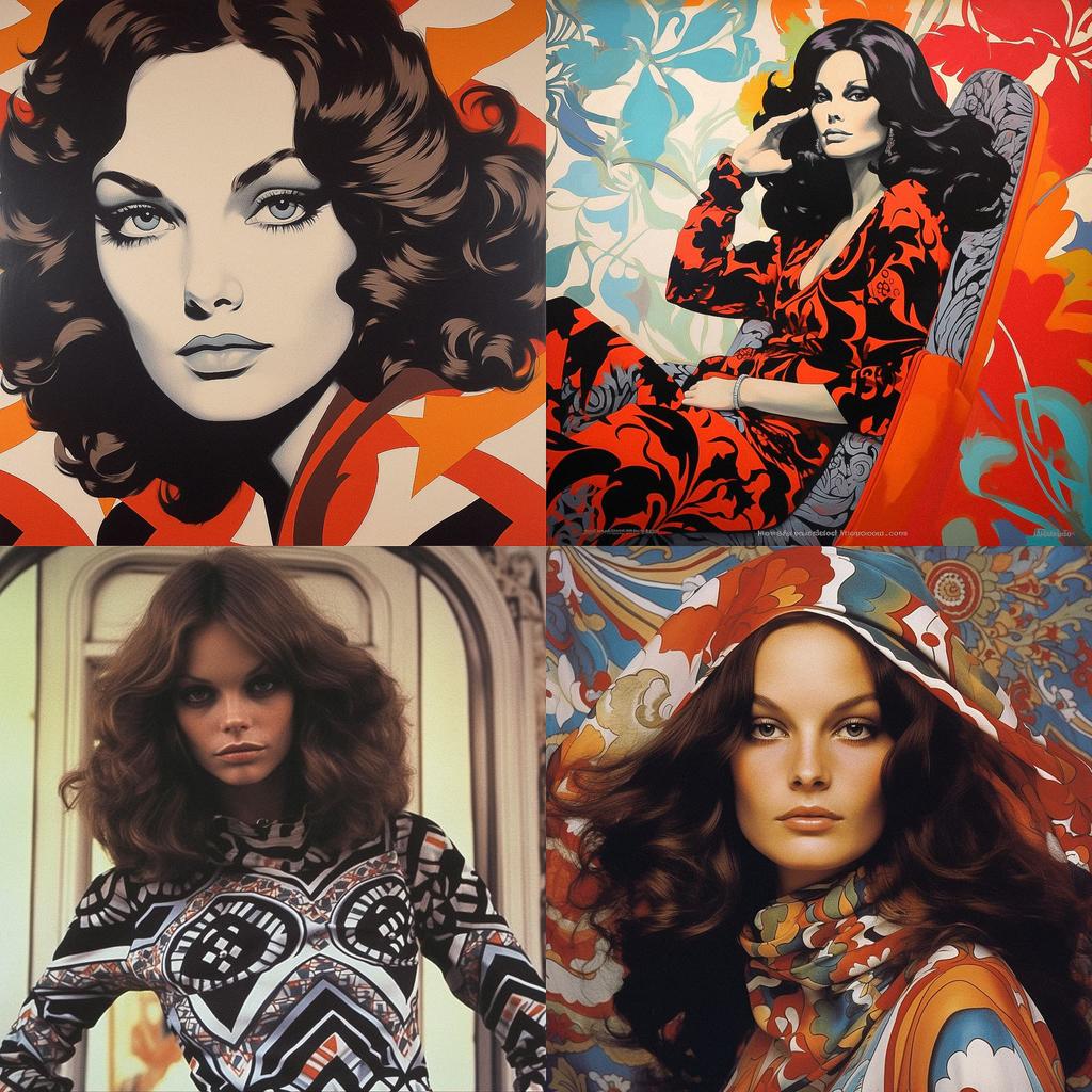 Diane von Furstenberg style, Midjourney V5.1, render 1 of 4