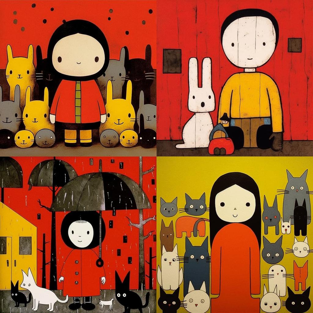 Dick Bruna style, Midjourney V5.1, render 1 of 4
