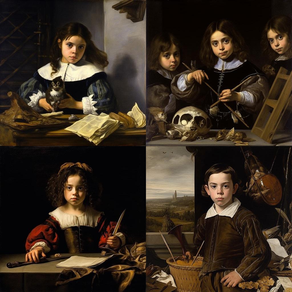 Diego Velazquez style, Midjourney V5.1, render 1 of 4