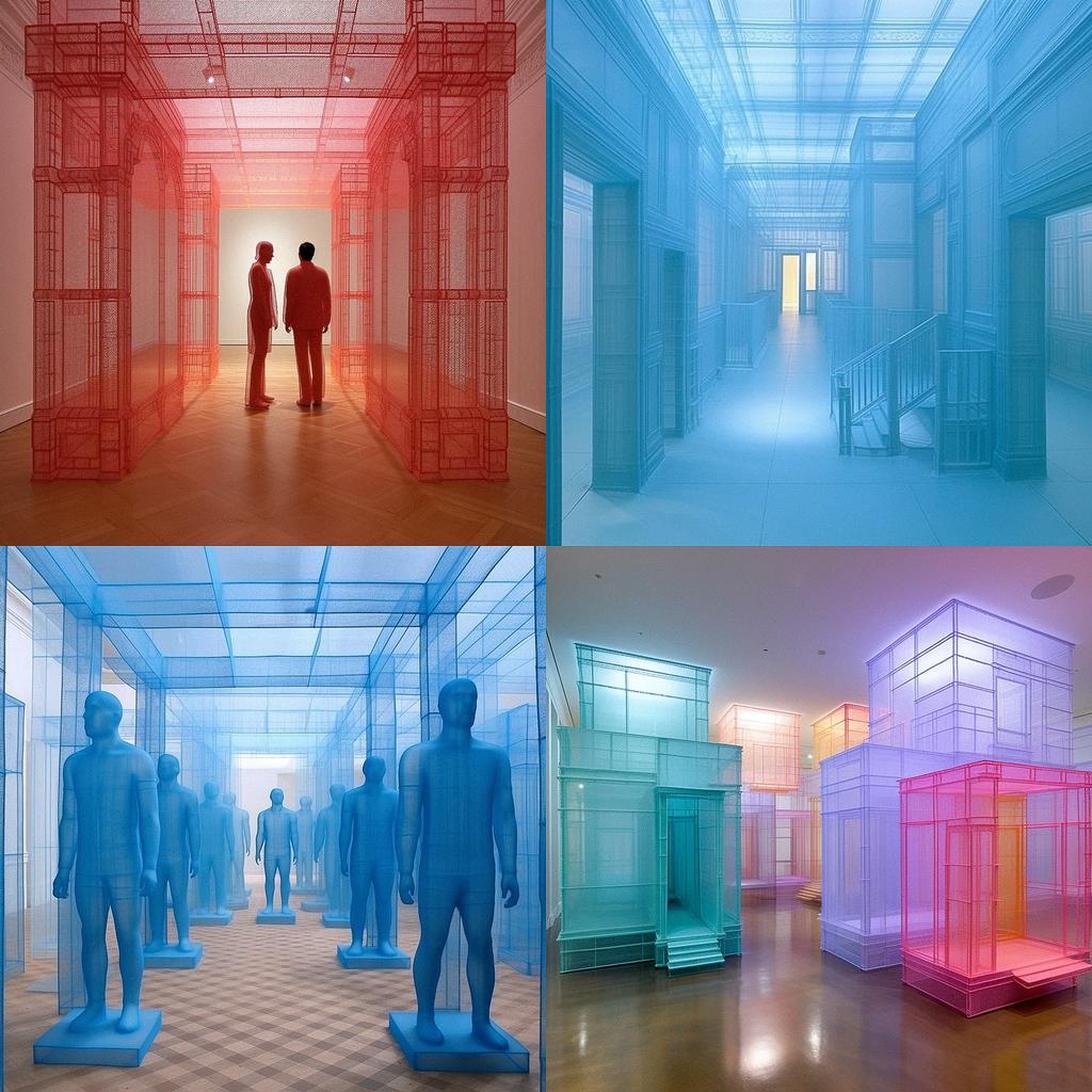 Do Ho Suh style, Midjourney V5.1, render 1 of 4