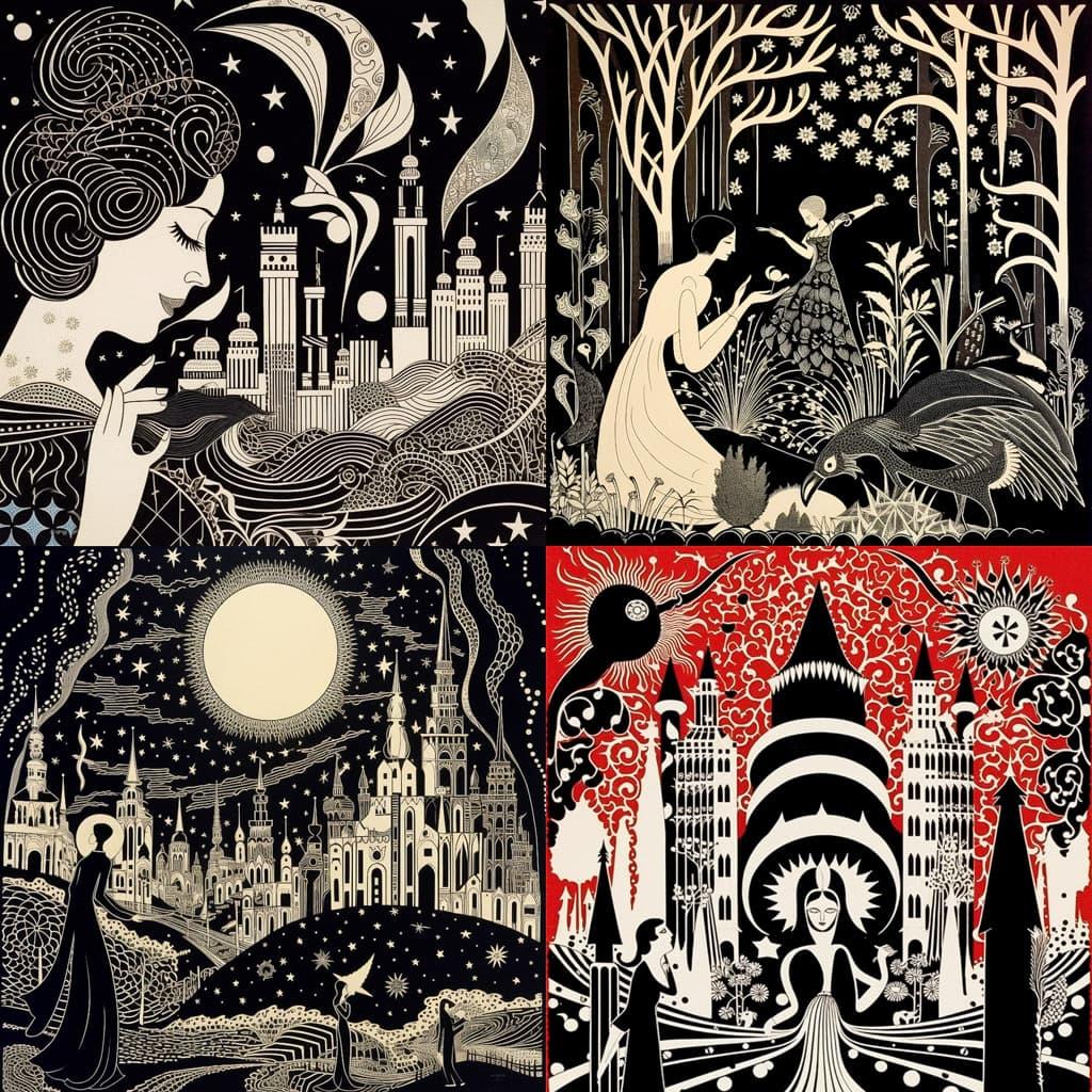 Don Blanding style, Midjourney V5.1, render 1 of 4