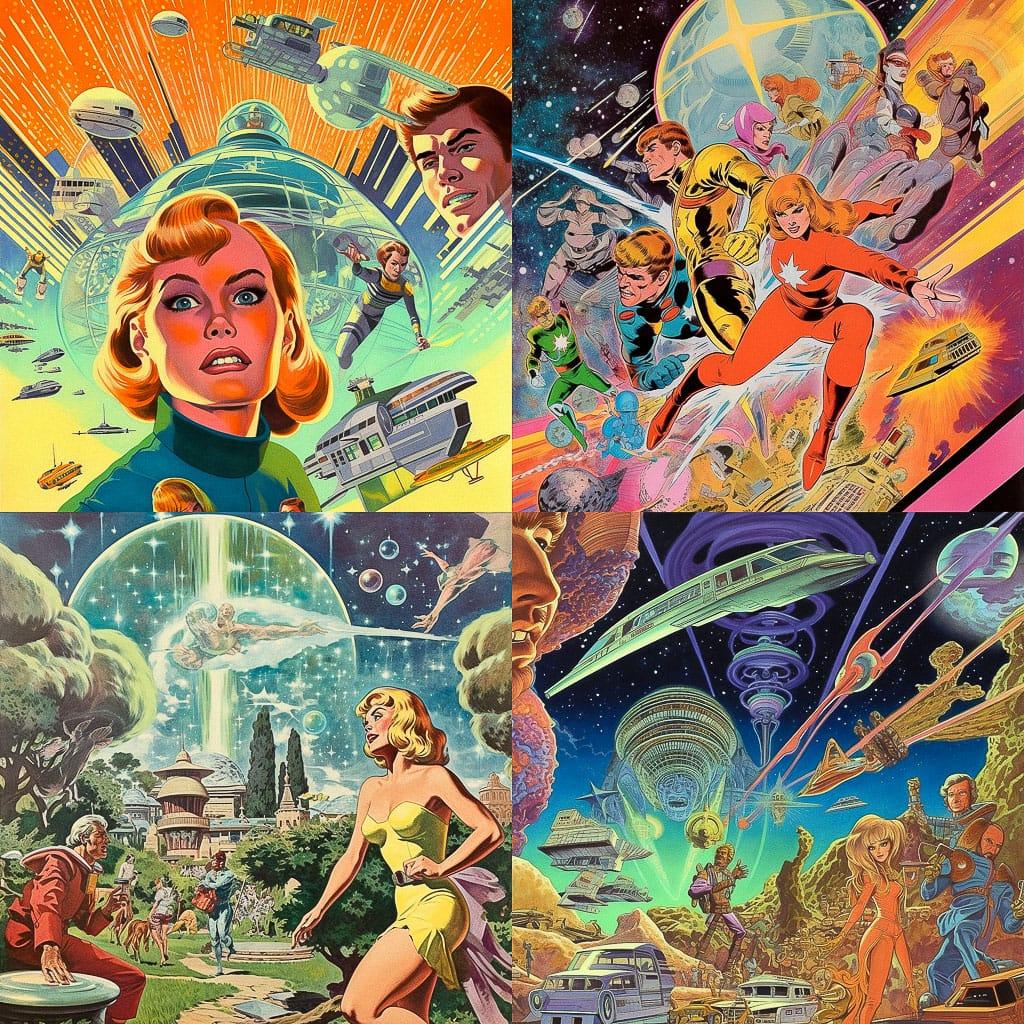 Don Heck style, Midjourney V5.1, render 1 of 4