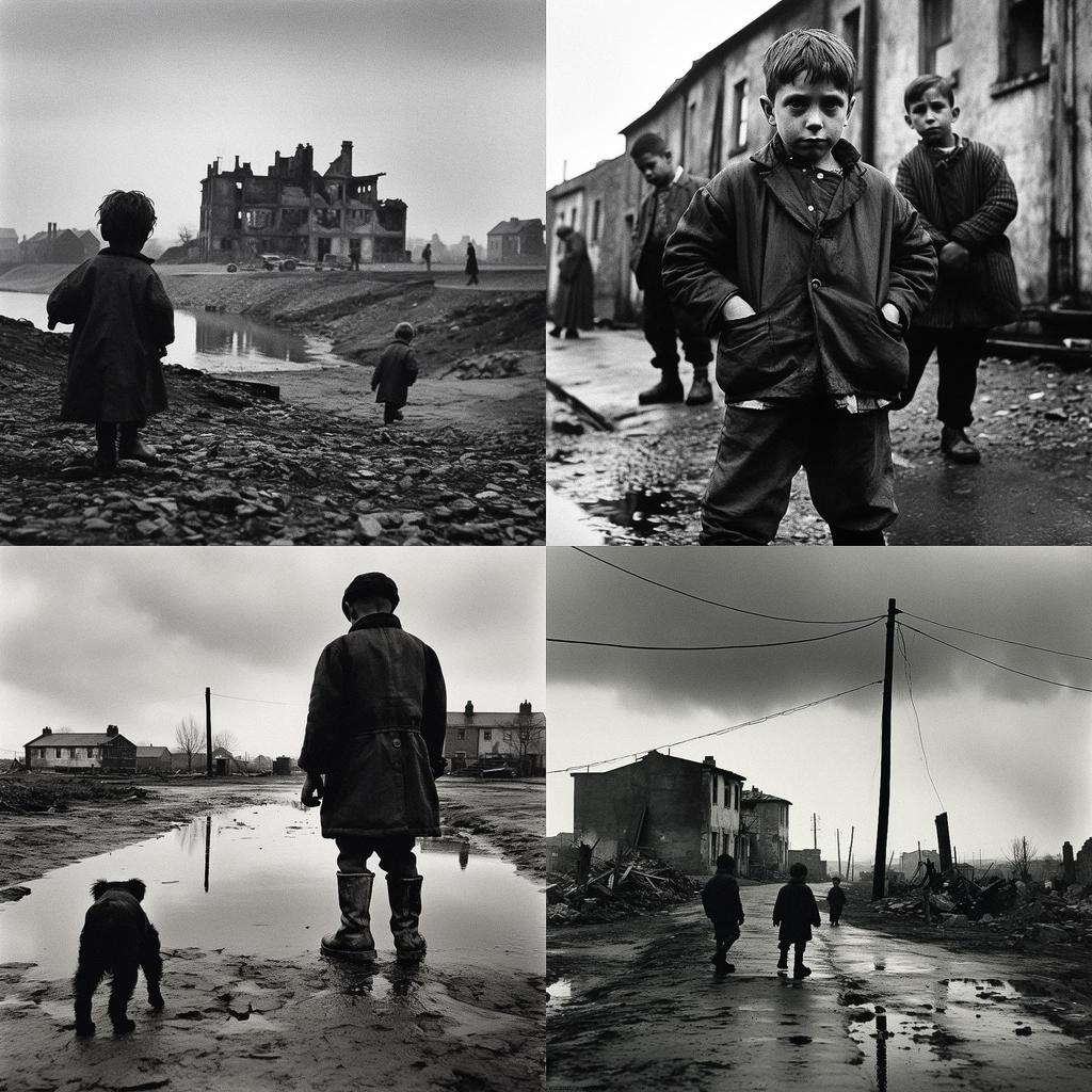 Don McCullin style, Midjourney V5.1, render 1 of 4