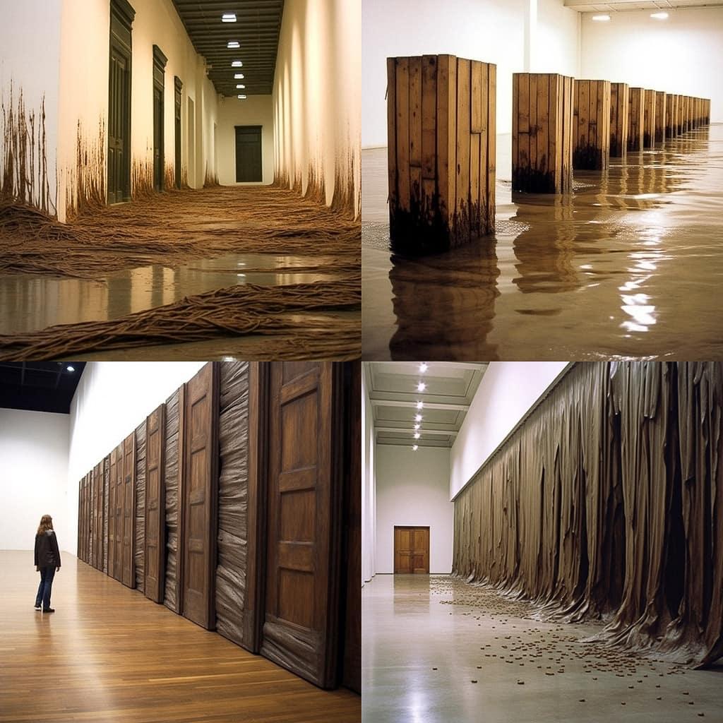 Doris Salcedo style, Midjourney V5.1, render 1 of 4