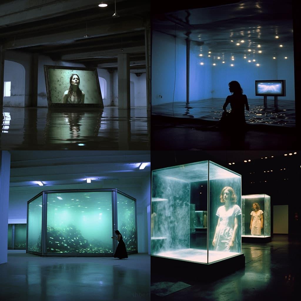 Douglas Gordon style, Midjourney V5.1, render 1 of 4