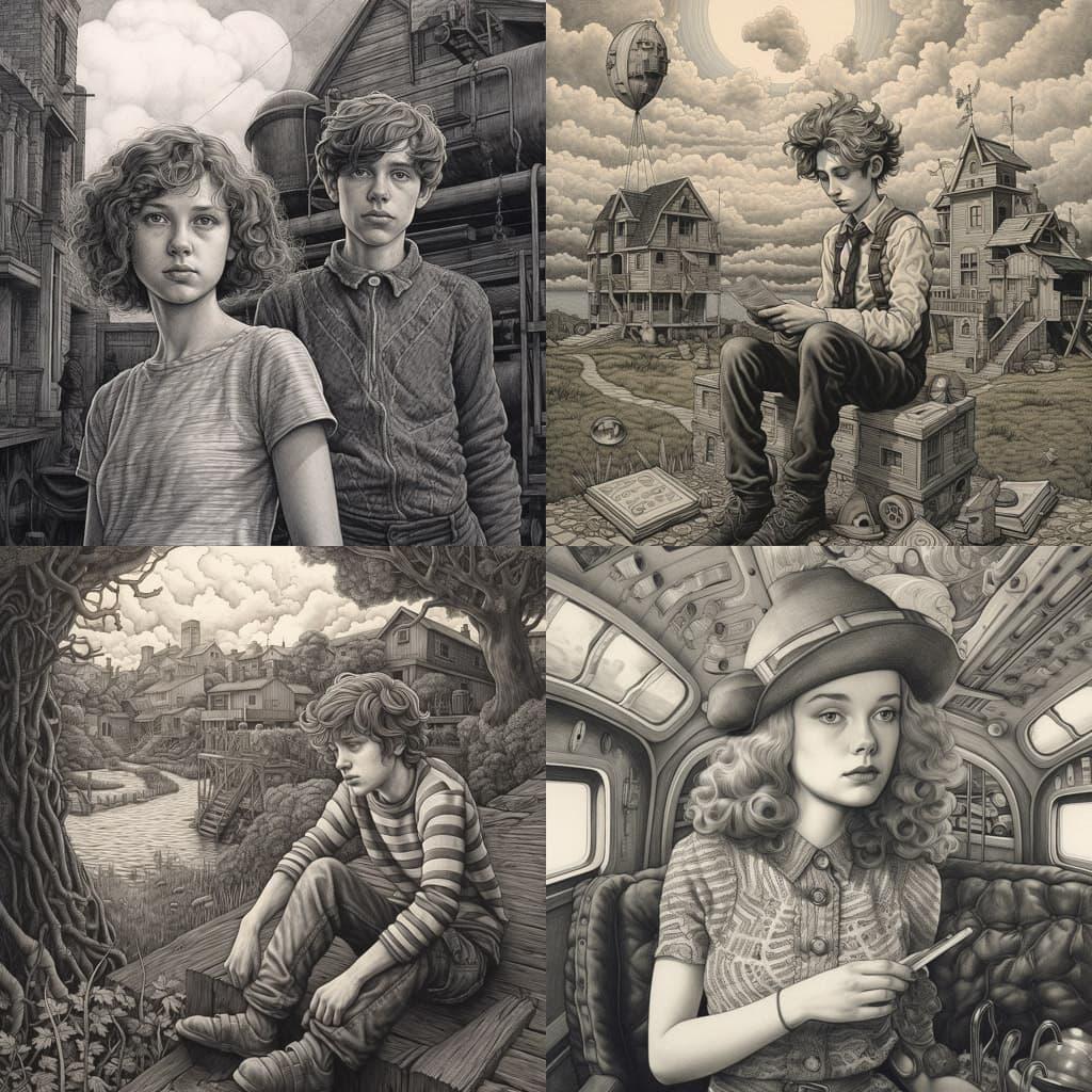 Douglas Smith style, Midjourney V5.1, render 1 of 4