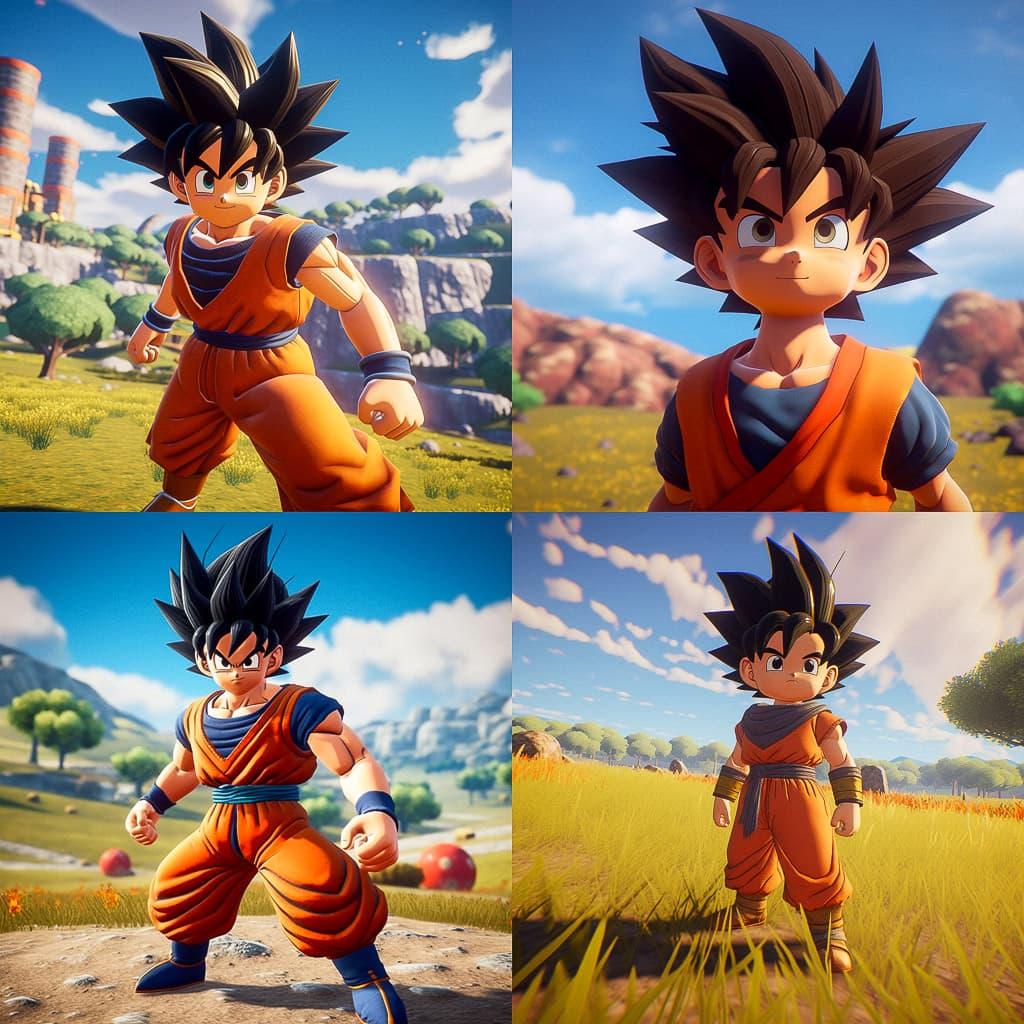 Dragon Ball Z Kakarot style, Midjourney V5.1, render 1 of 4
