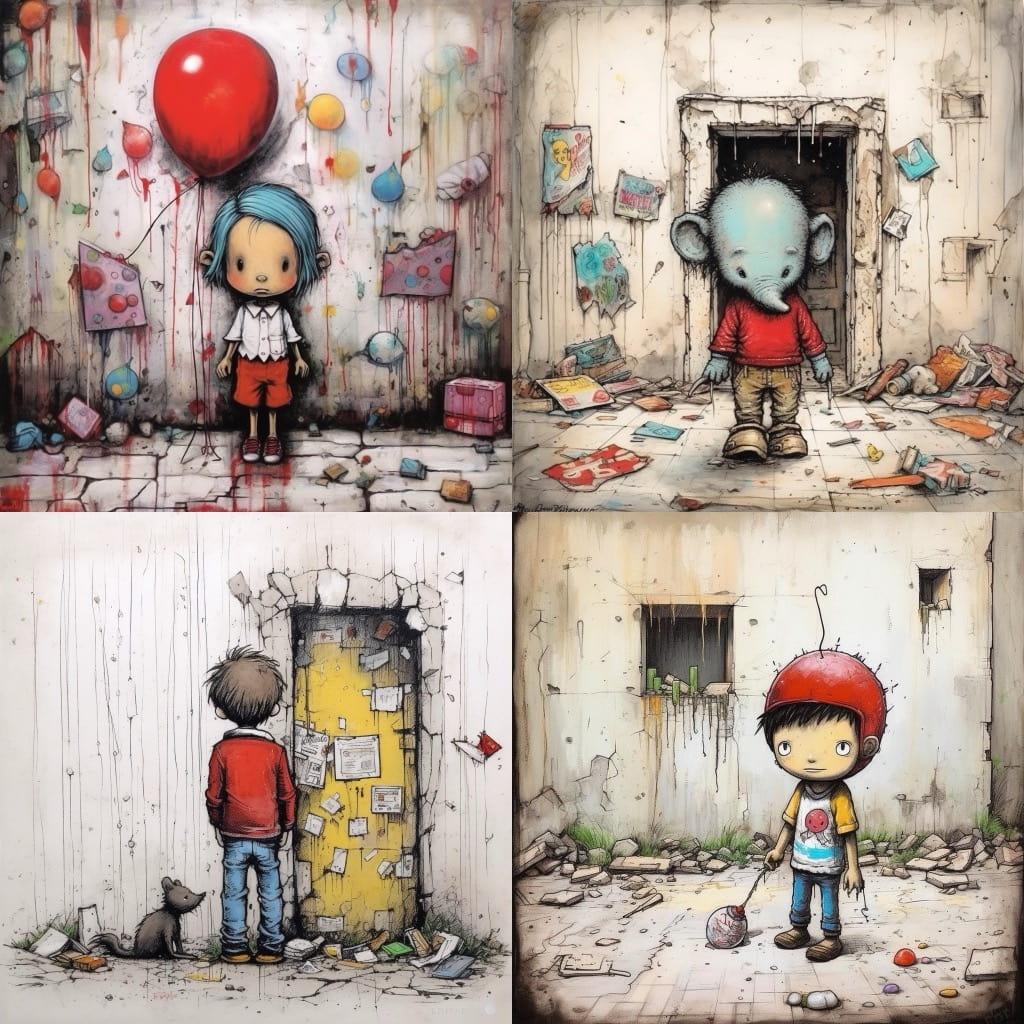 Dran style, Midjourney V5.1, render 1 of 4