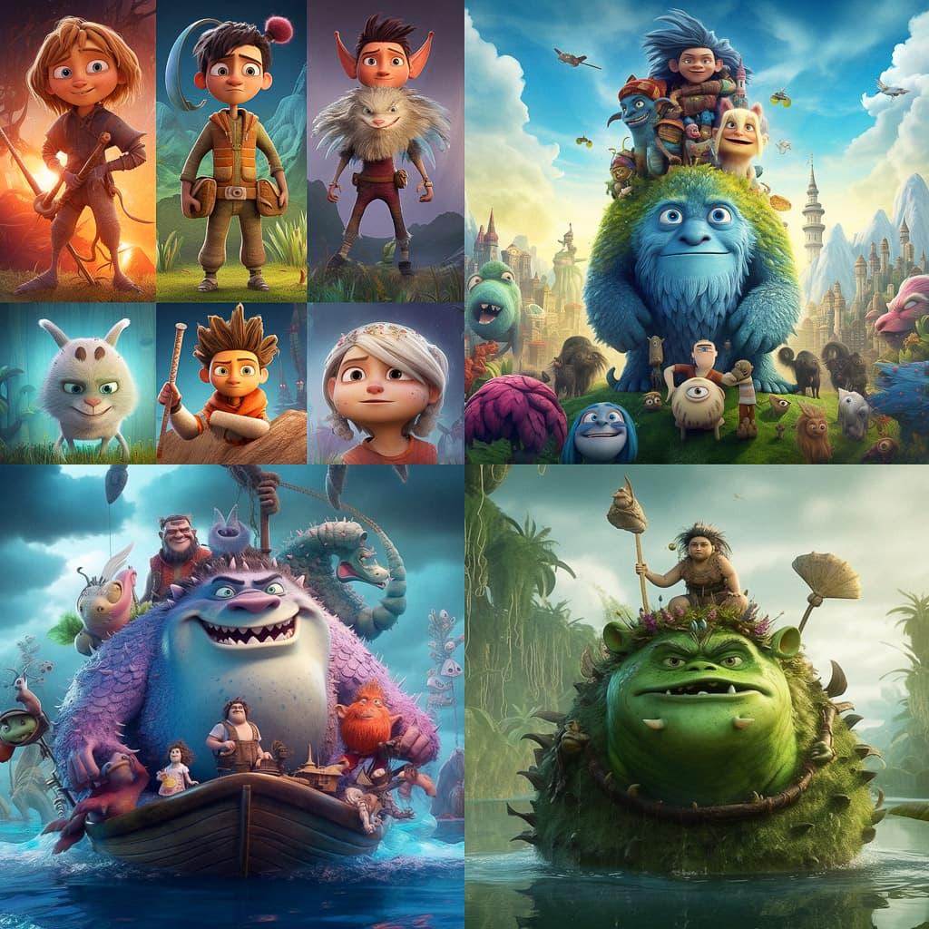 Dreamworks style, Midjourney V5.1, render 1 of 4
