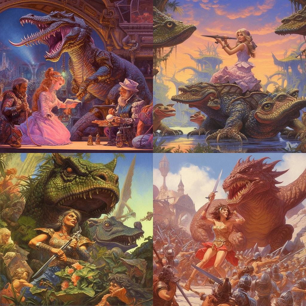 Earl Norem style, Midjourney V5.1, render 1 of 4