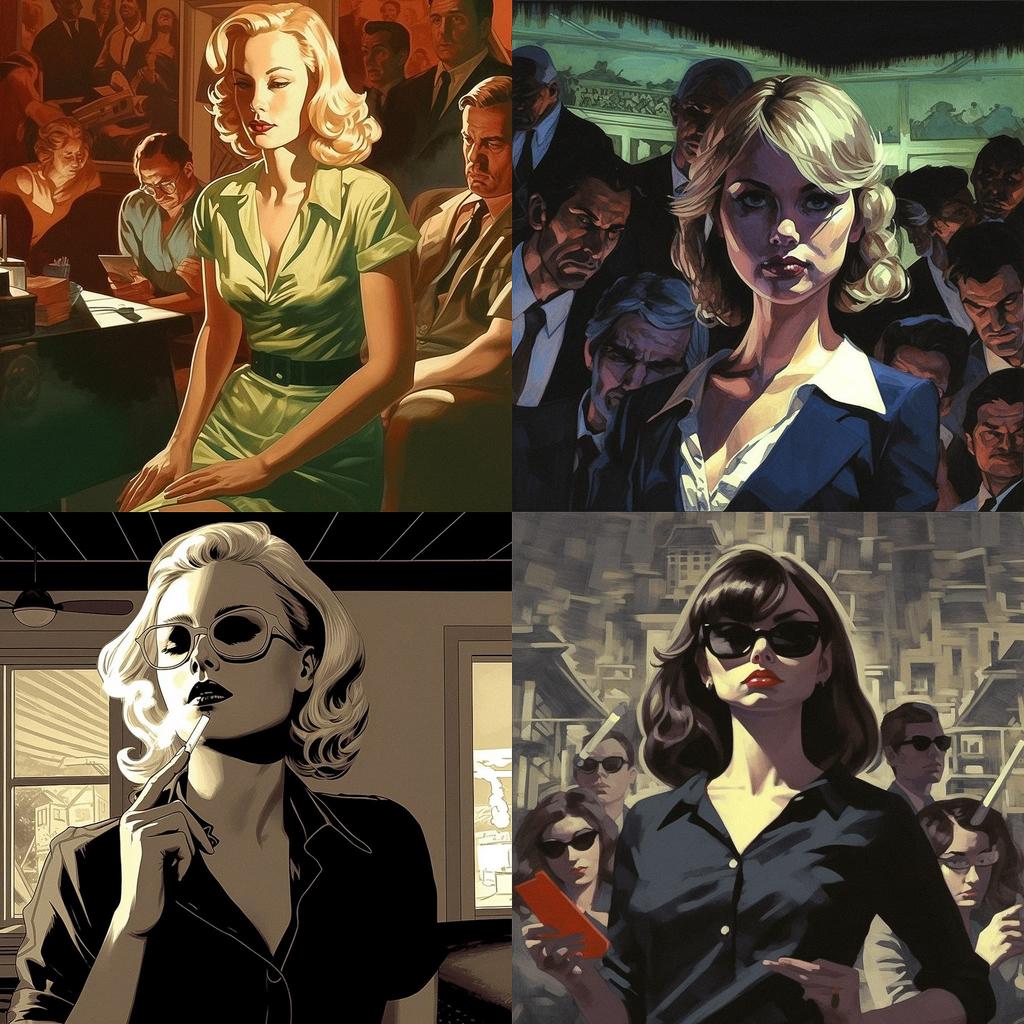 Ed Brubaker style, Midjourney V5.1, render 1 of 4