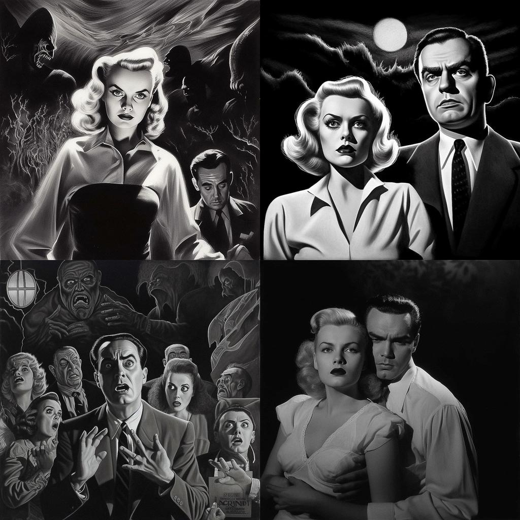 Ed Wood style, Midjourney V5.1, render 1 of 4
