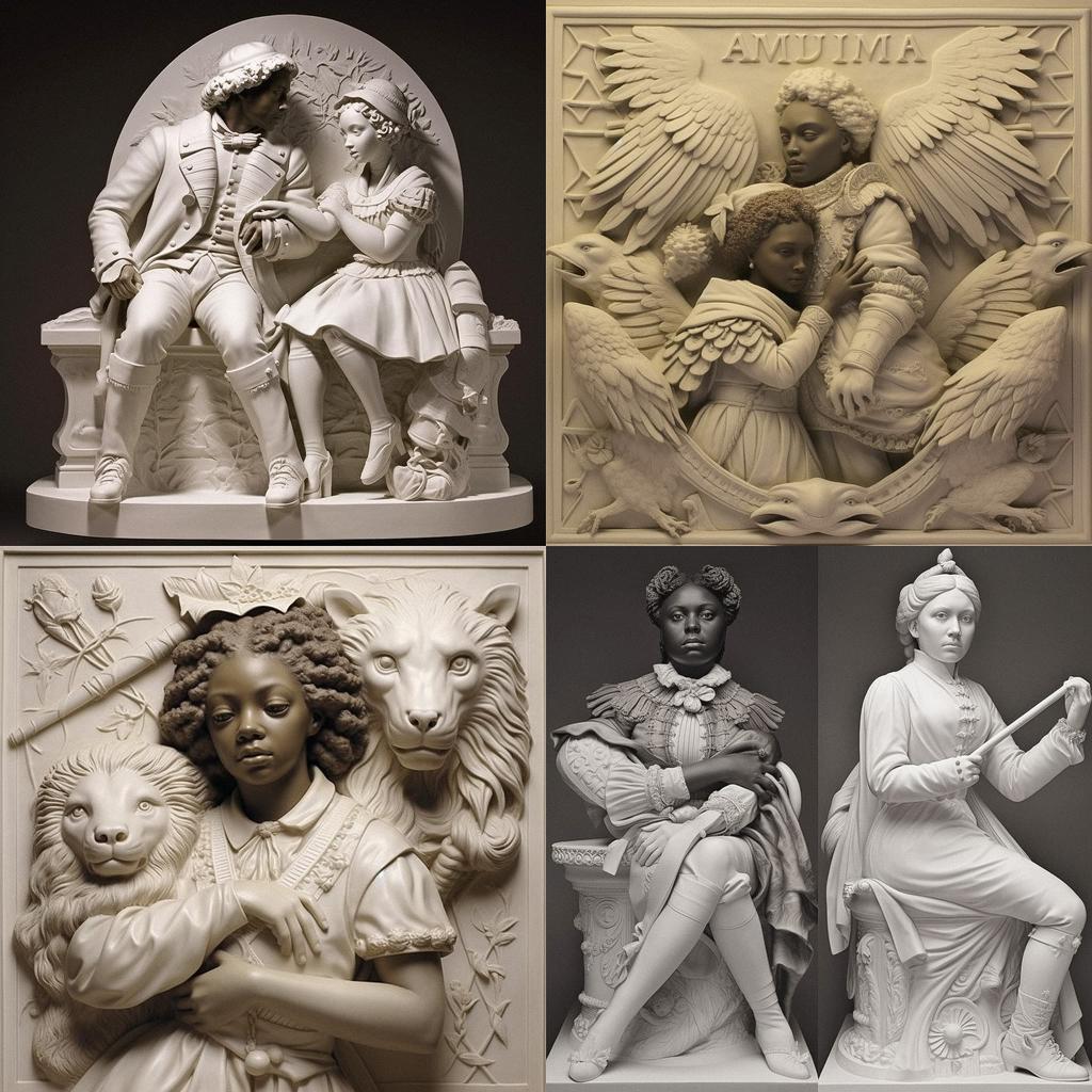 Edmonia Lewis style, Midjourney V5.1, render 1 of 4