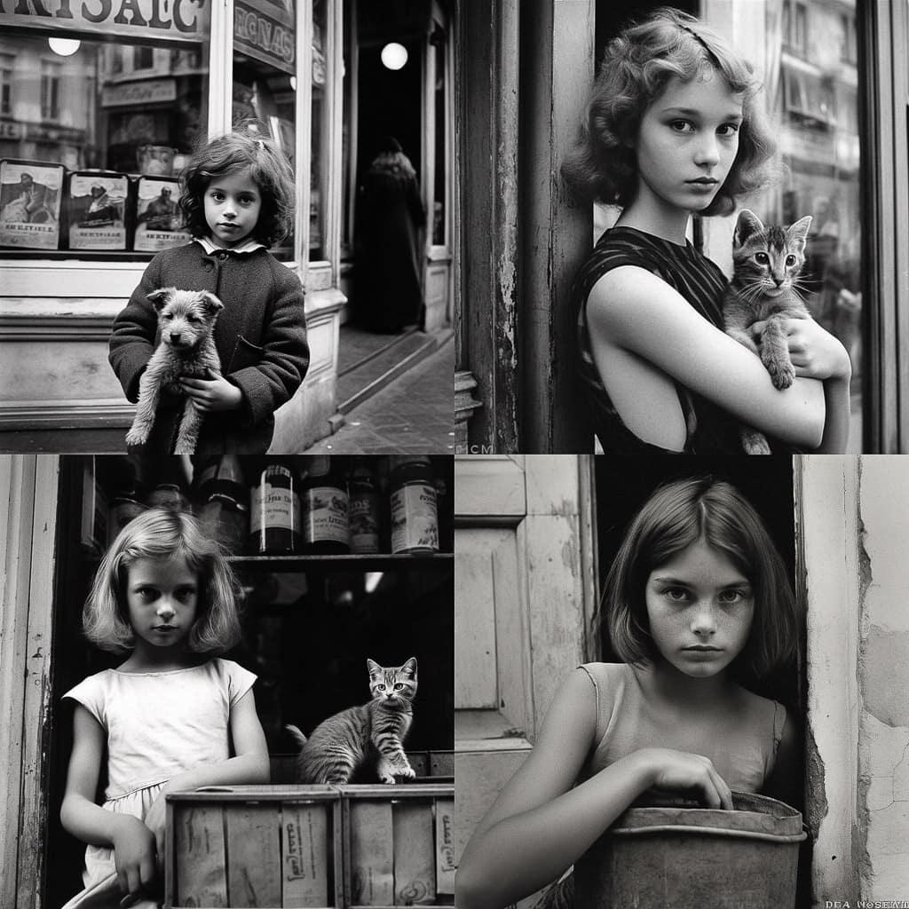 Edouard Boubat style, Midjourney V5.1, render 1 of 4