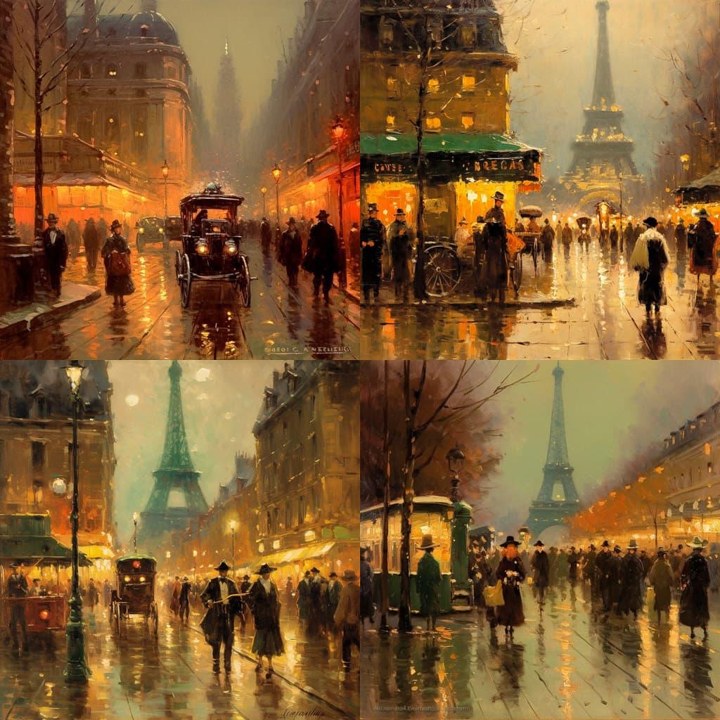 Edouard Cortes style, Midjourney V5.1, render 1 of 4
