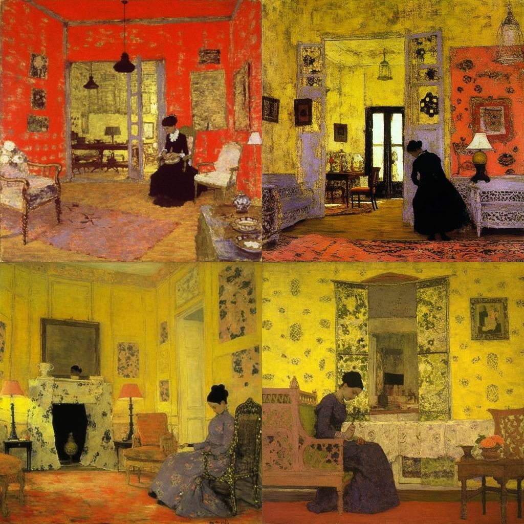 Edouard Vuillard style, Midjourney V5.1, render 1 of 4