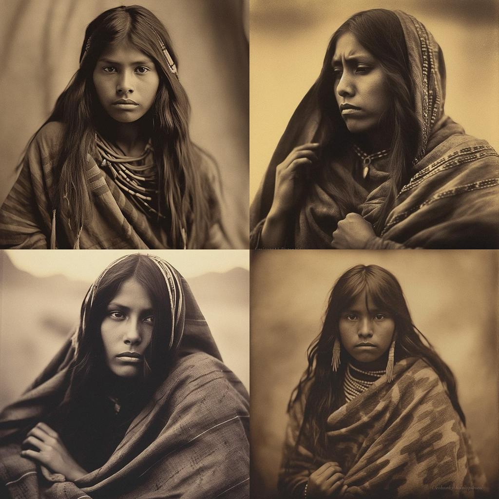 Edward S. Curtis style, Midjourney V5.1, render 1 of 4