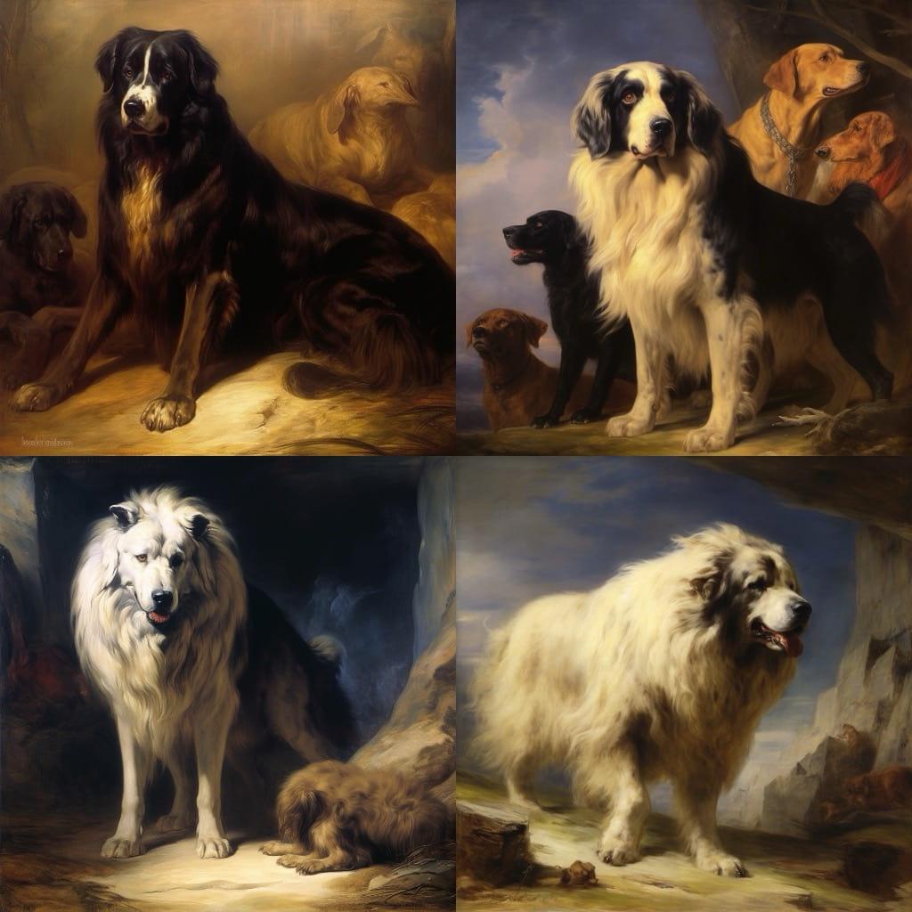 Edwin Henry Landseer style, Midjourney V5.1, render 1 of 4