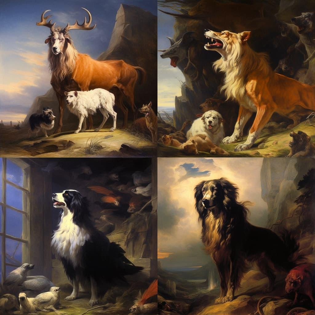 Edwin Landseer style, Midjourney V5.1, render 1 of 4