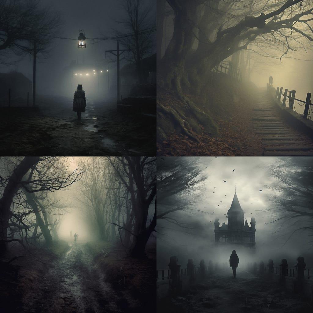 Eerie atmosphere style, Midjourney V5.1, render 1 of 4