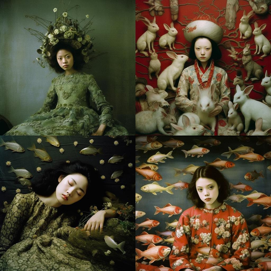 Eiko Ishioka style, Midjourney V5.1, render 1 of 4