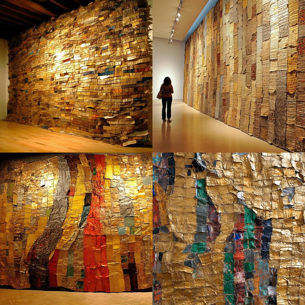 El Anatsui style, Midjourney V5.1, render 1 of 4
