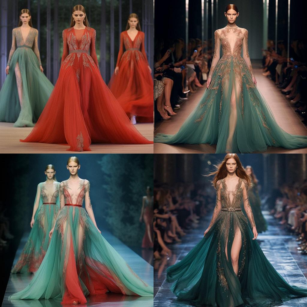 Elie Saab style, Midjourney V5.1, render 1 of 4